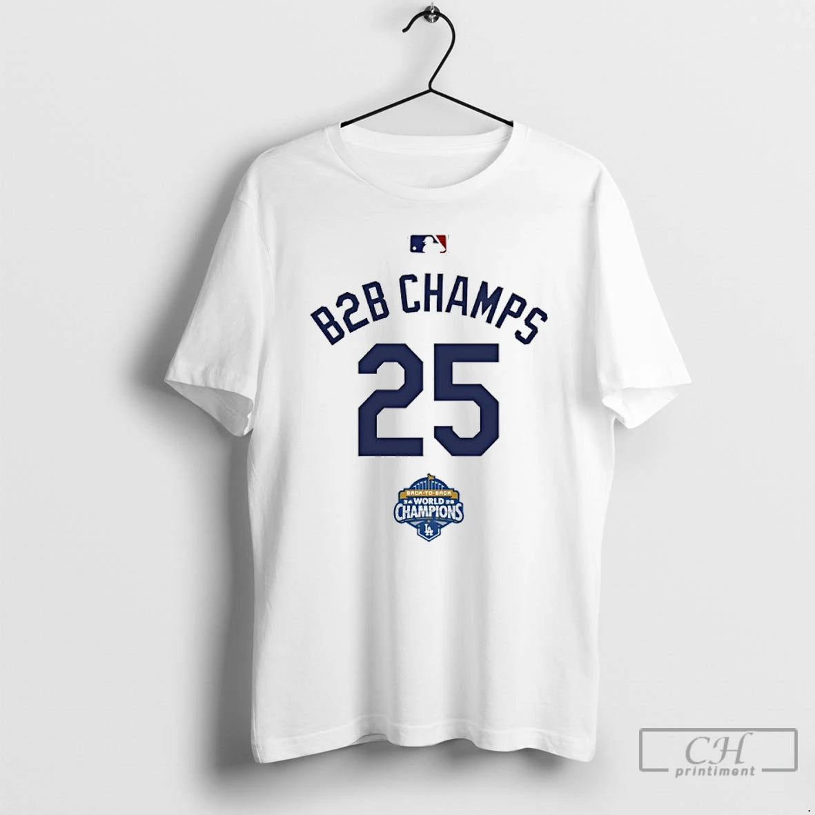 Classic Los Angeles Dodgers Back To Back Champs 25 World Champions