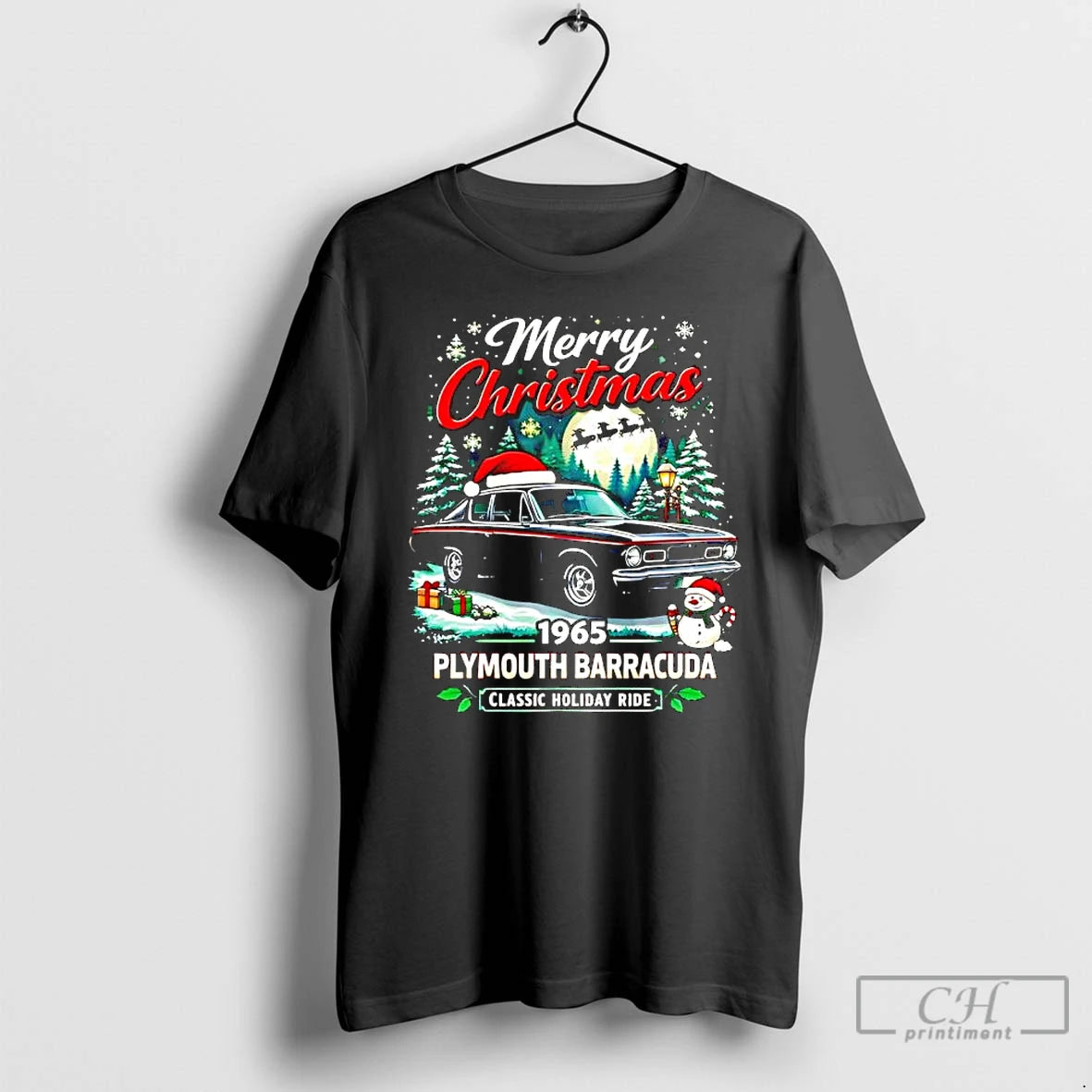 Classic Merry Christmas 1965 Plymouth Barracuda Classic Holiday Ride