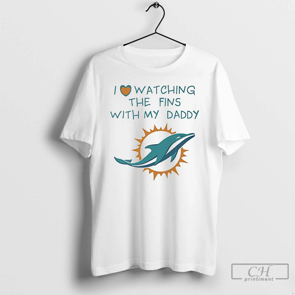 Classic Miami Dolphins Love Watching Fins With Daddy Baby