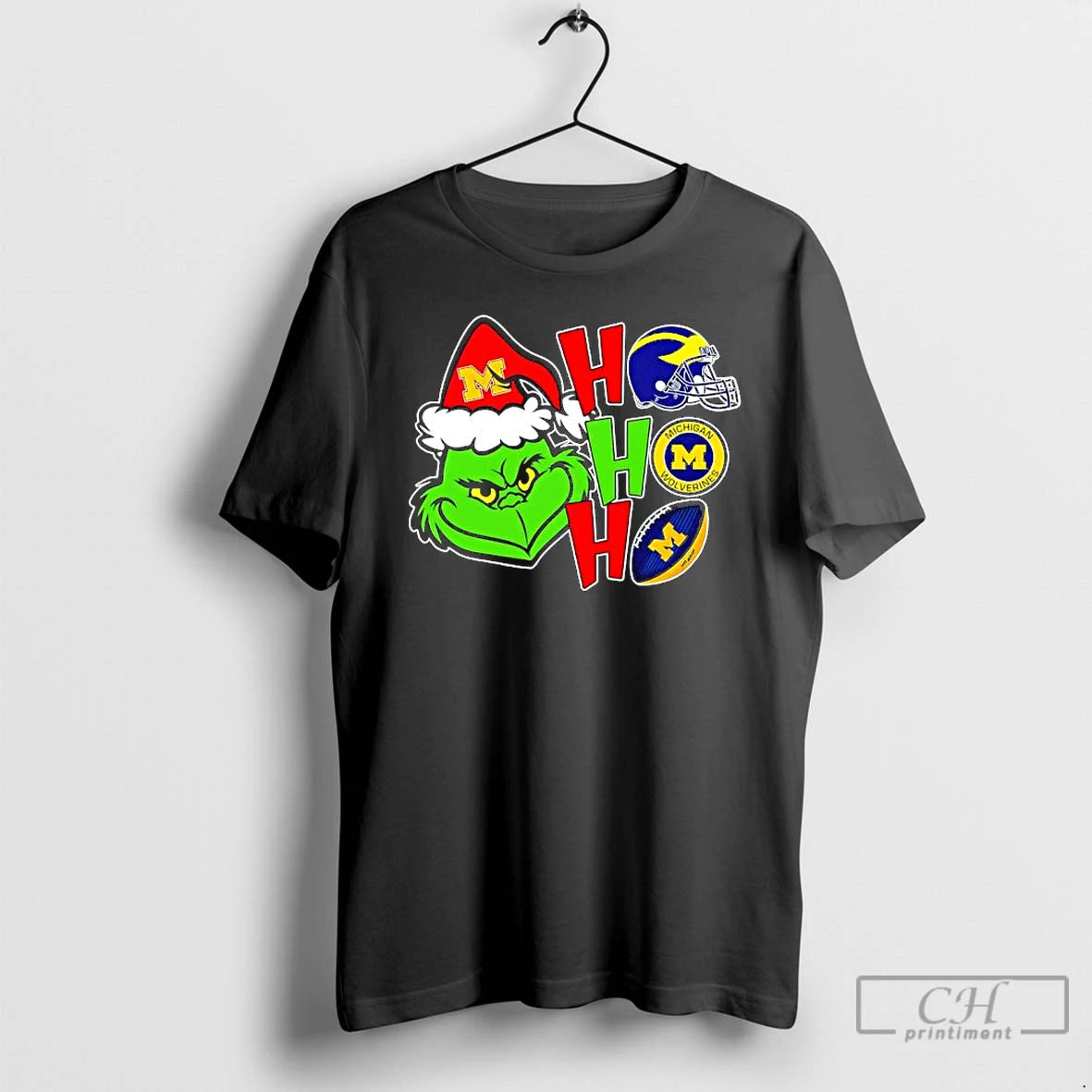 Classic Michigan Wolverines Grinch With Items