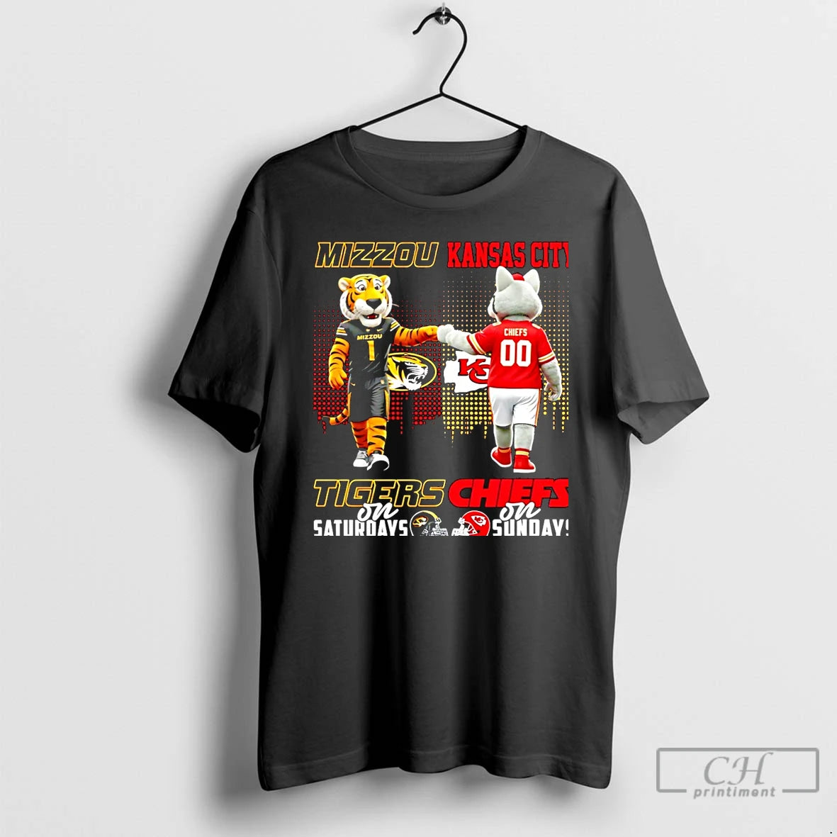 Classic Missouri Tigers On Saturdays Vs Kansas City Chiefs On Sundays Mascot Skyline Christmas