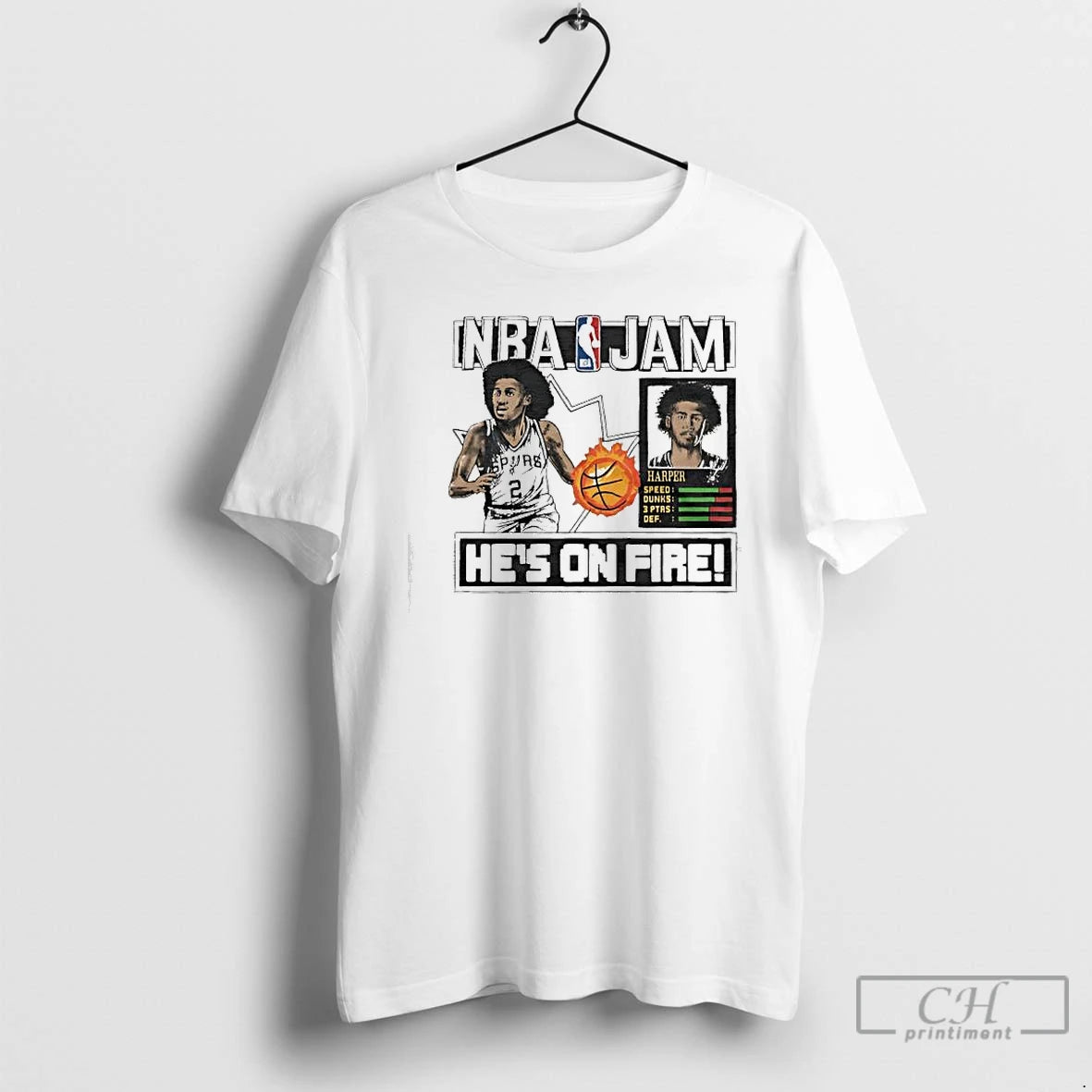 Classic Nba Jam San Antonio Spurs Dylan Harper Hes On Fire