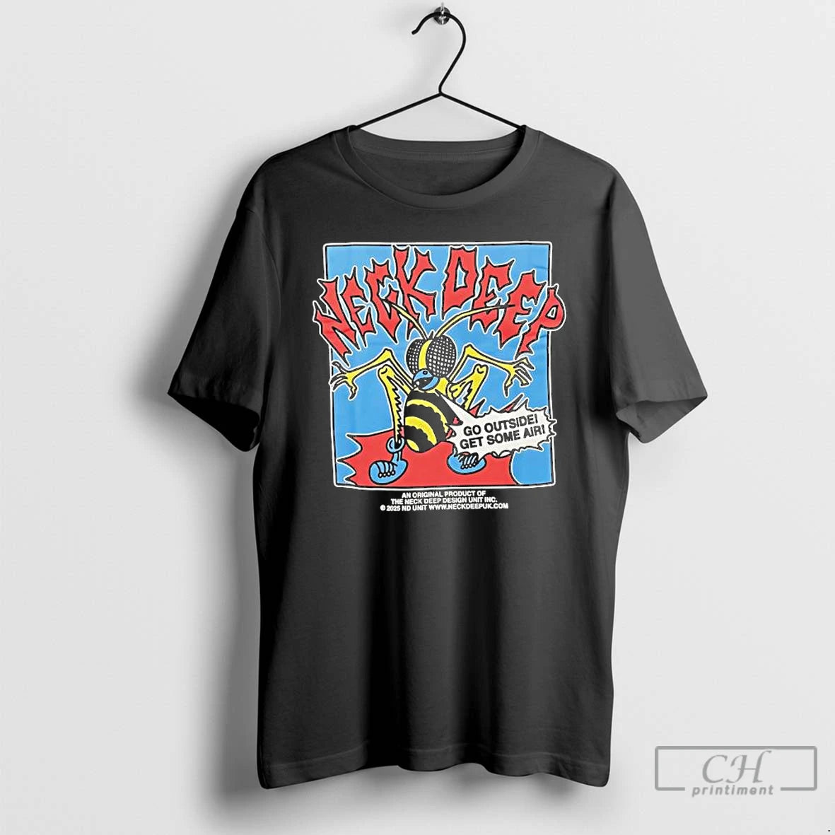 Classic Neck Deep Go Outside Get Some Air Graphic