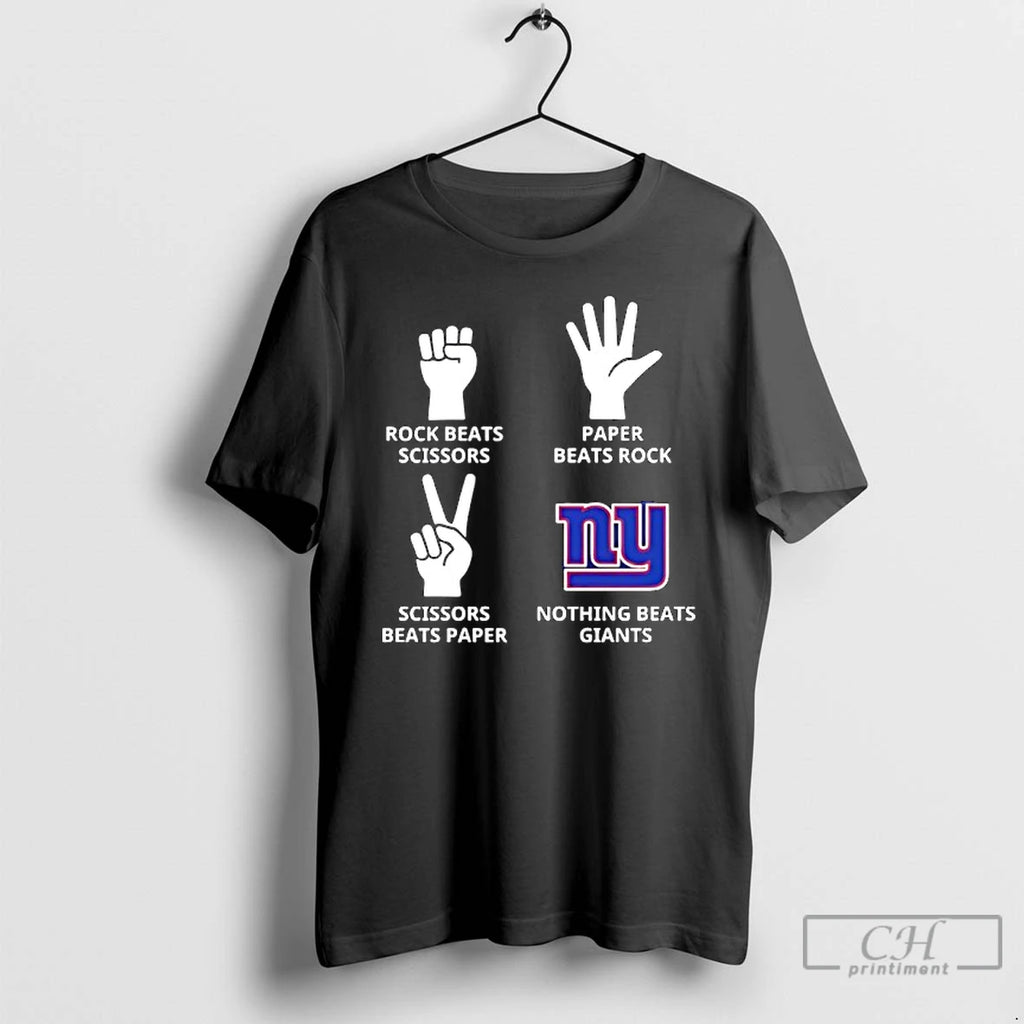 Classic New York Giants Nothing Beats Rock Beats Scissors Paper Beats Rock Scissors Beats Paper