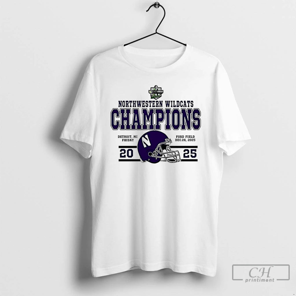 Classic Northwestern Wildcats 2025 Gameabove Sports Bowl Classic Champions