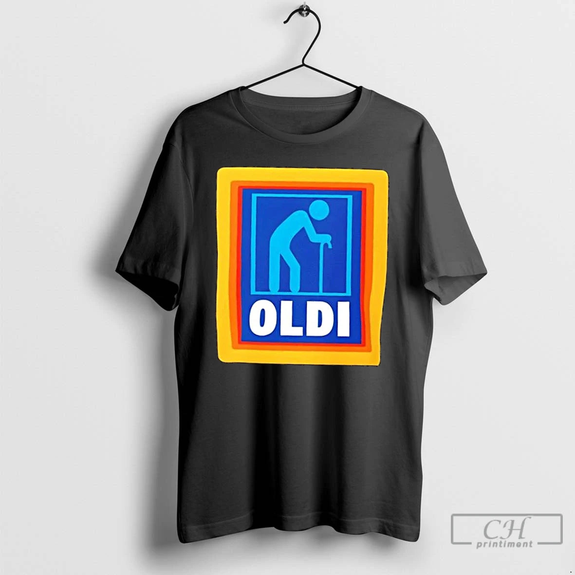 Classic Oldi Funny Senior Aldi Logo Parody