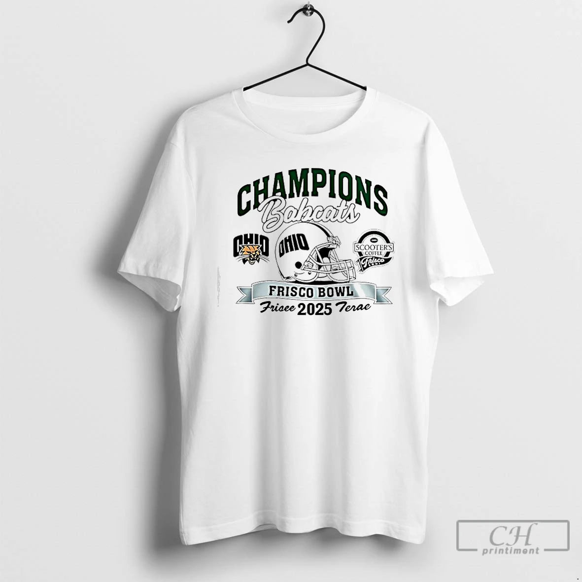 Classic Ohio Bobcats Frisco Bowl Champions 2025 Helmet