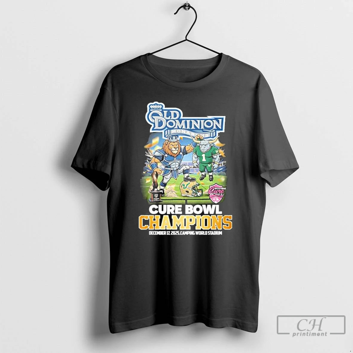 Classic Old Dominion Mascot 2025 Cure Bowl Champions