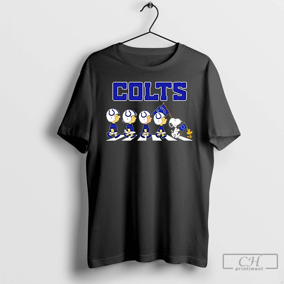 Classic Peanuts X Indianapolis Colts Football Flag Walking