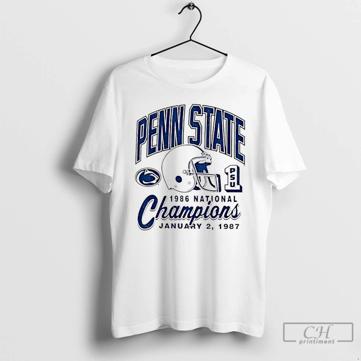 Classic Penn State Nittany Lions 1986 National Champions Helmet