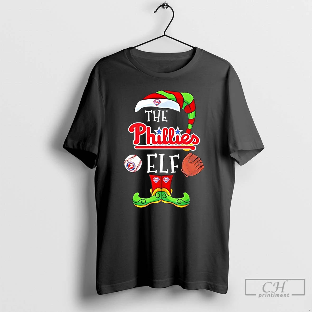 Classic Philadelphia Phillies Christmas Elf