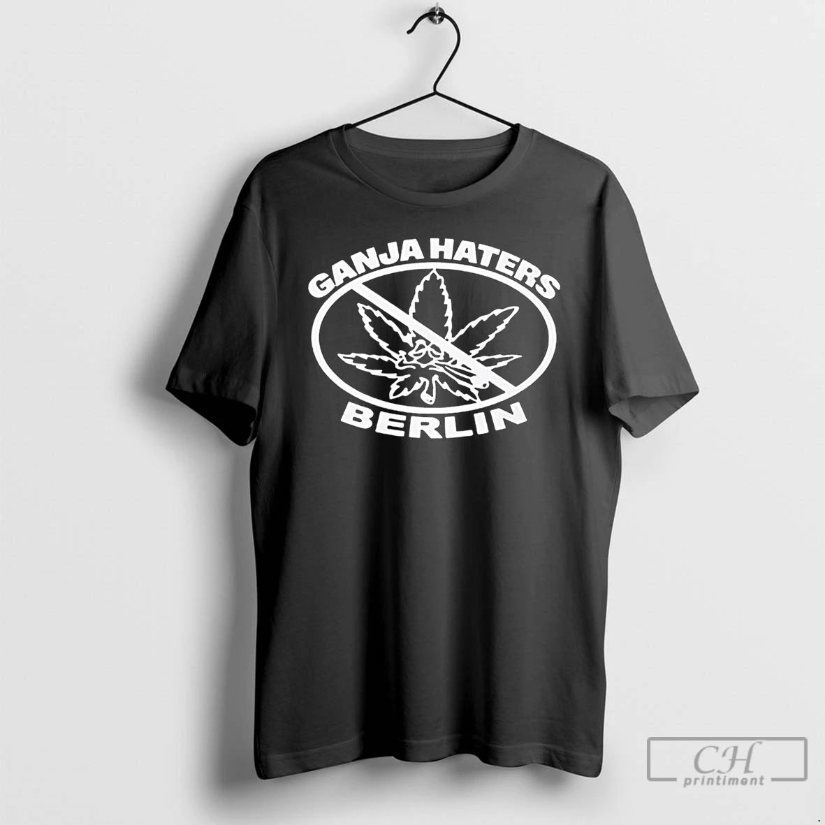 Classic Praha Ganja Haters Weed Logo