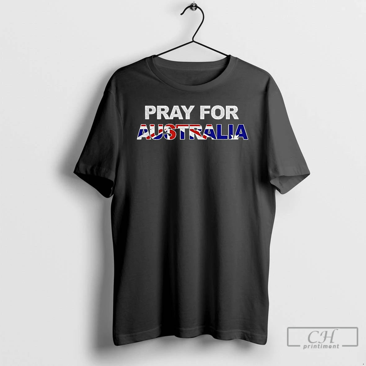 Classic Pray For Australia Flag Vintage