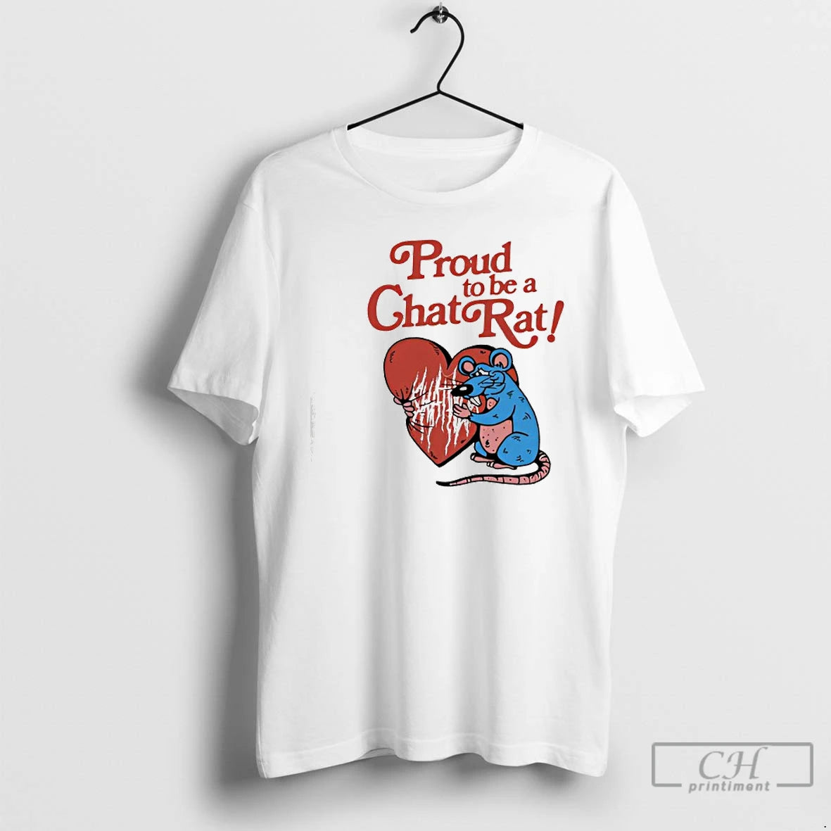Classic Proud To Be A Chat Rat Raglan