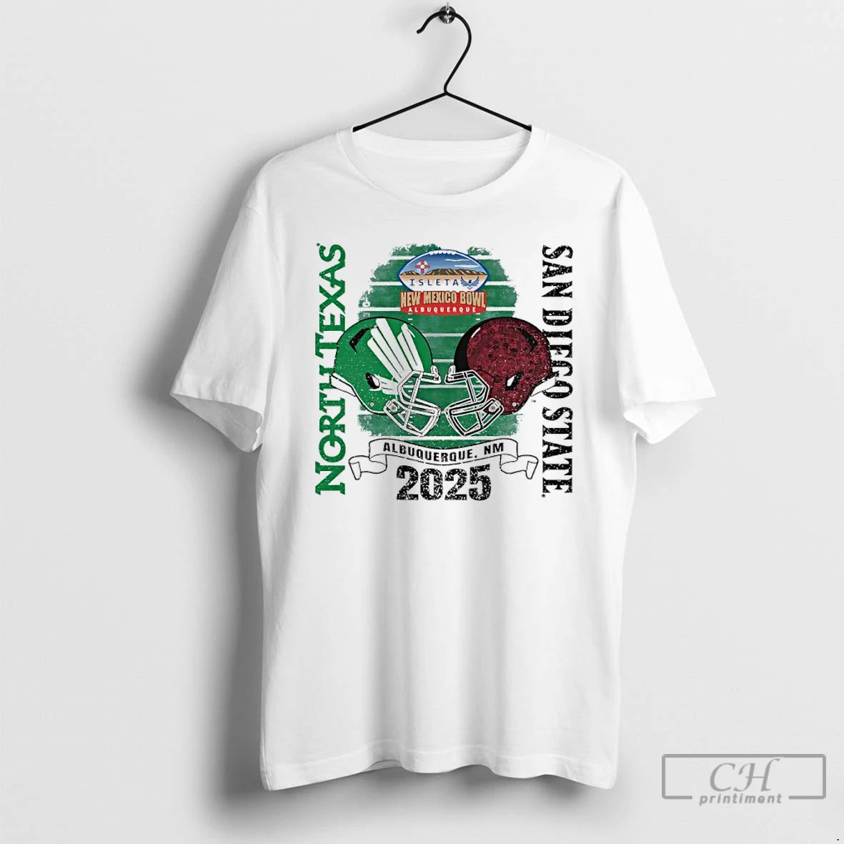 Classic Rate Bowl 2025 Texas Mean Green Vs San Diego State Aztecs T Shirts Sweater