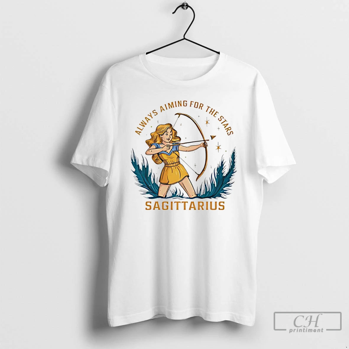 Classic Sagittarius Zodiac Always Aiming For The Stars Art