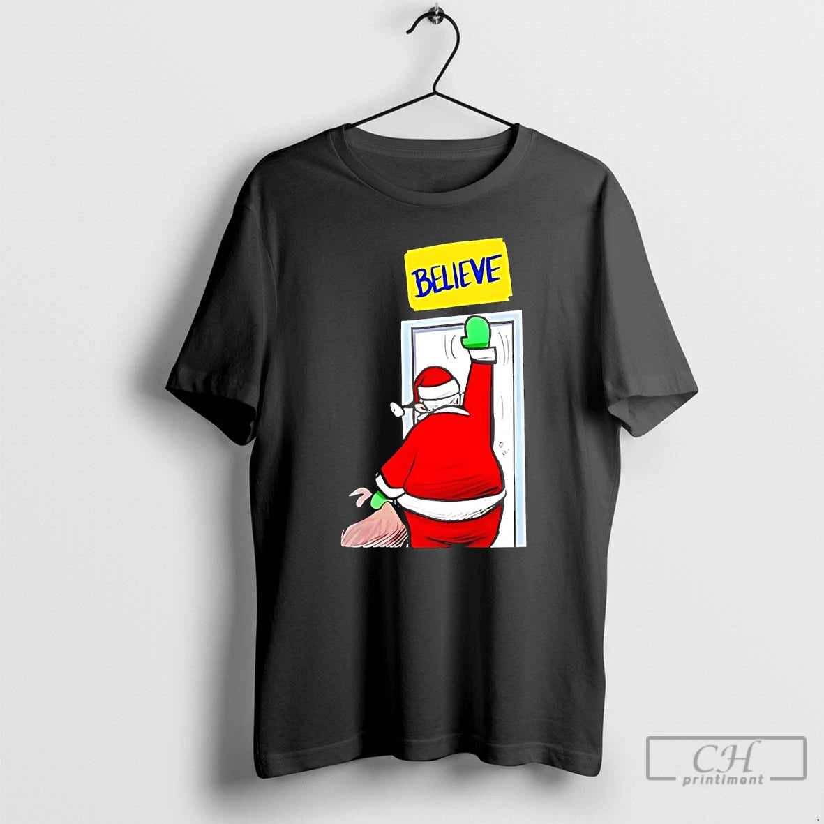 Classic Santa Christmas Gift Believe
