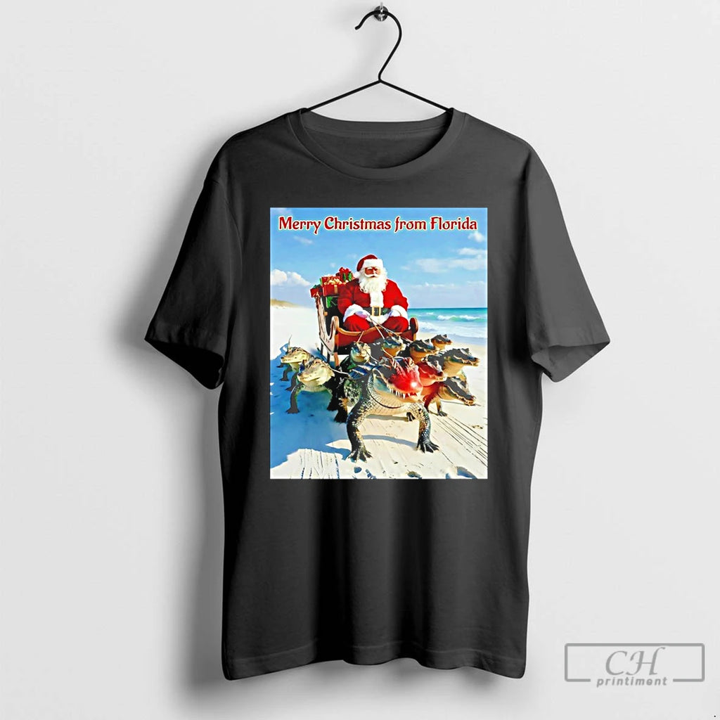 Classic Santa Merry Christmas From Florida