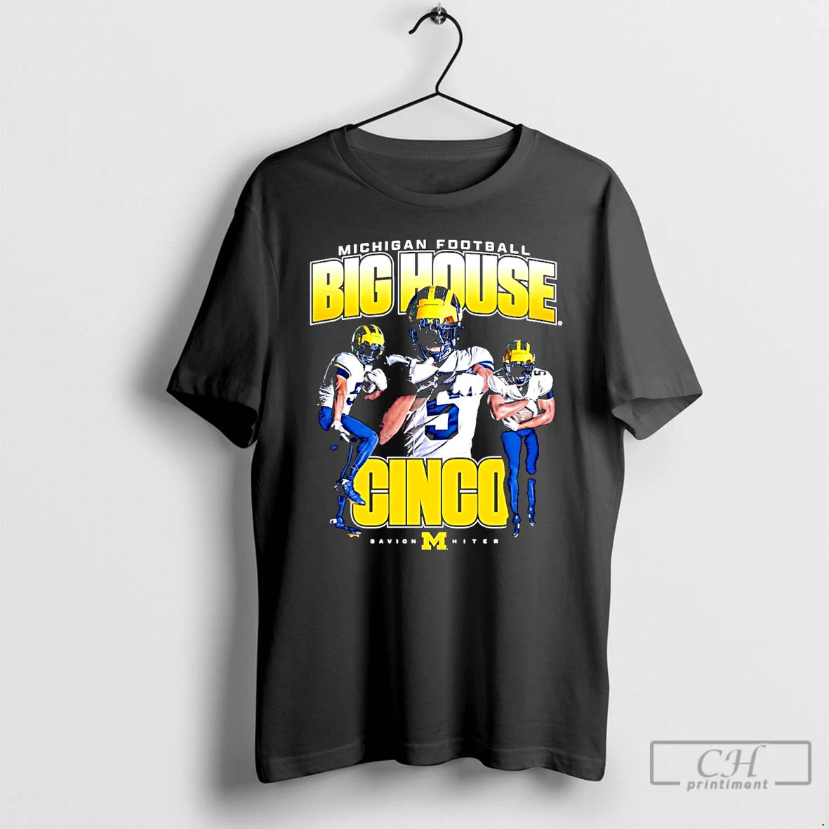 Classic Savion Hiter Big House Cinco Michigan Wolverines Graphic Christmas