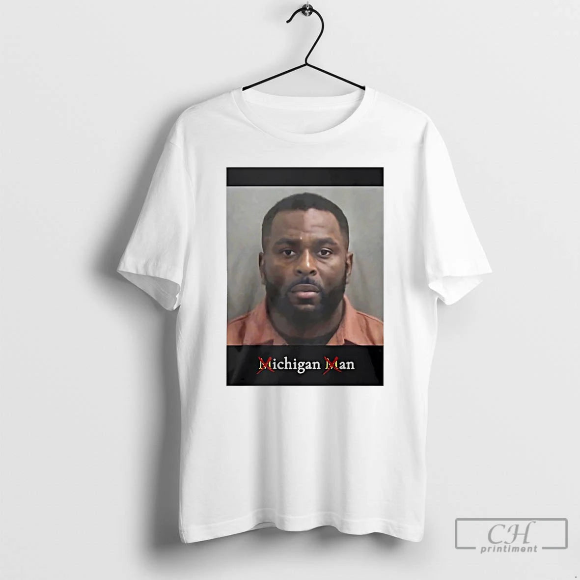 Classic Sherrone Moore Mugshot Meme Michigan Man