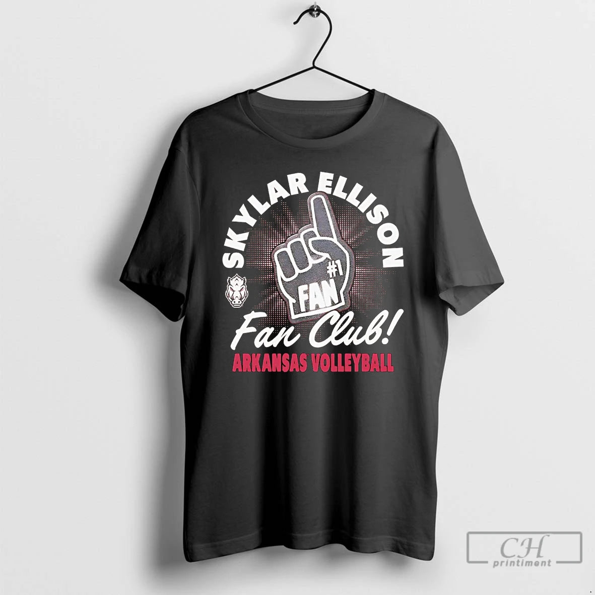 Classic Skylar Ellison Fan Club Arkansas Volleyball