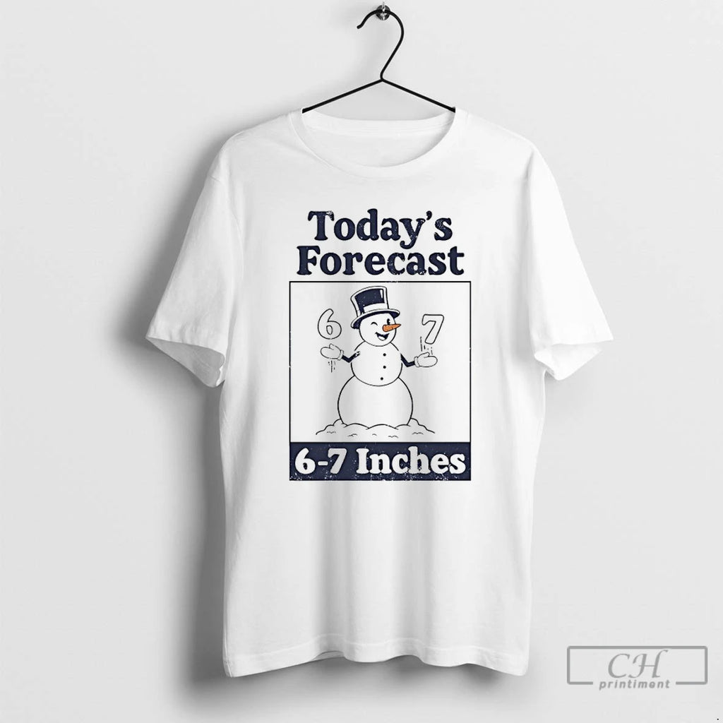 Classic Snowman Todays Forecast 6 7 Inches