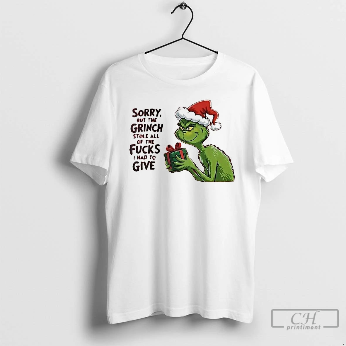 Classic Sorry But The Grinch Stole All The Fucks I Had To Give Christmas