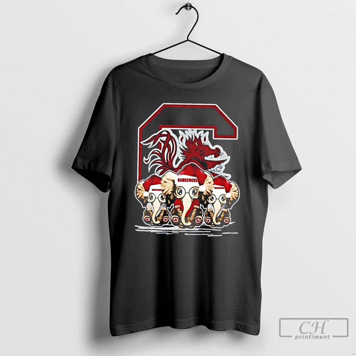 Classic South Carolina Gamecocks X Elephants Santa Hat Merry Christmas