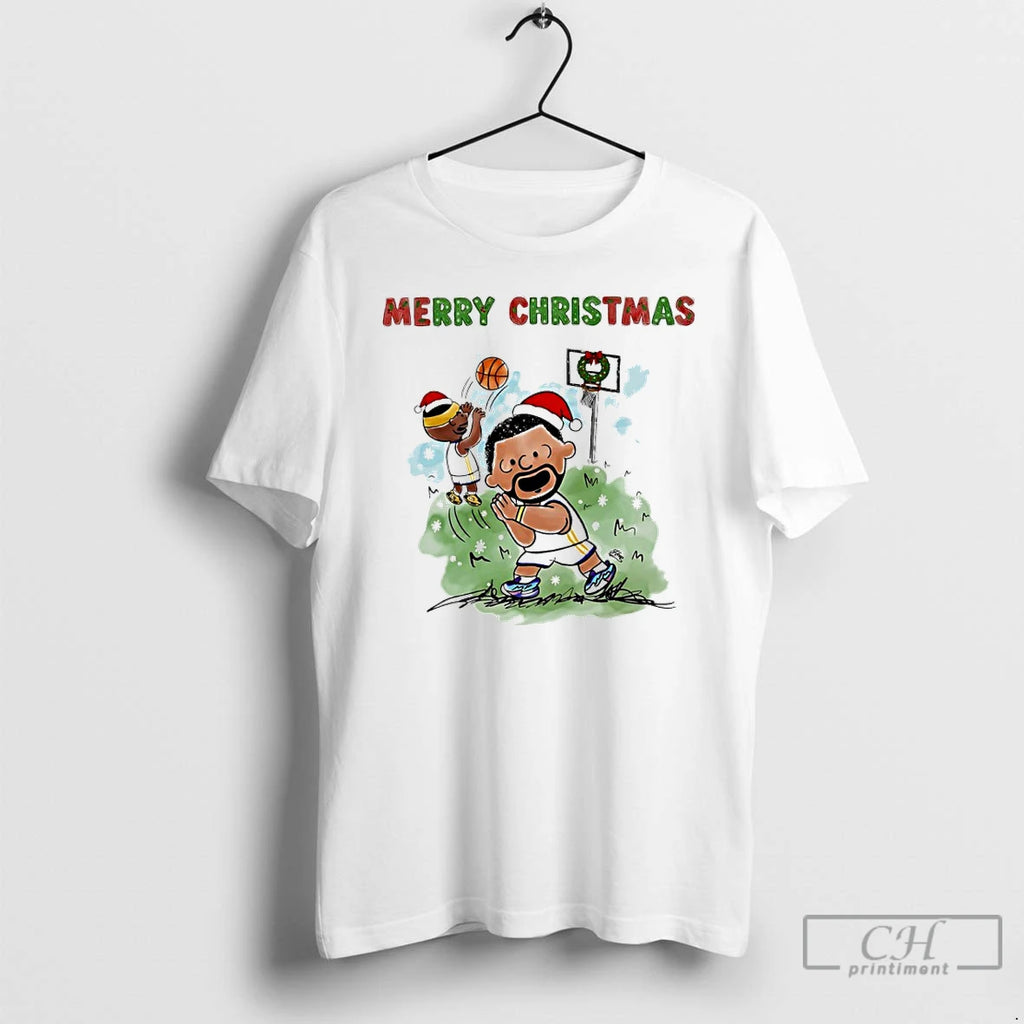 Classic Stephen Curry Merry Christmas Cartoon