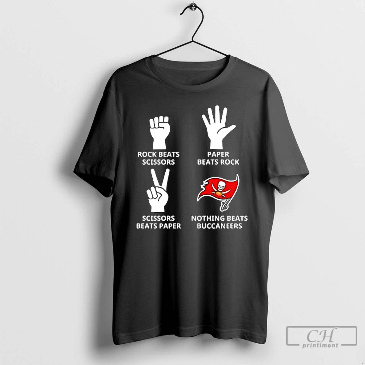 Classic Tampa Bay Buccaneers Nothing Beats Rock Beats Scissors Paper Beats Rock Scissors Beats Paper