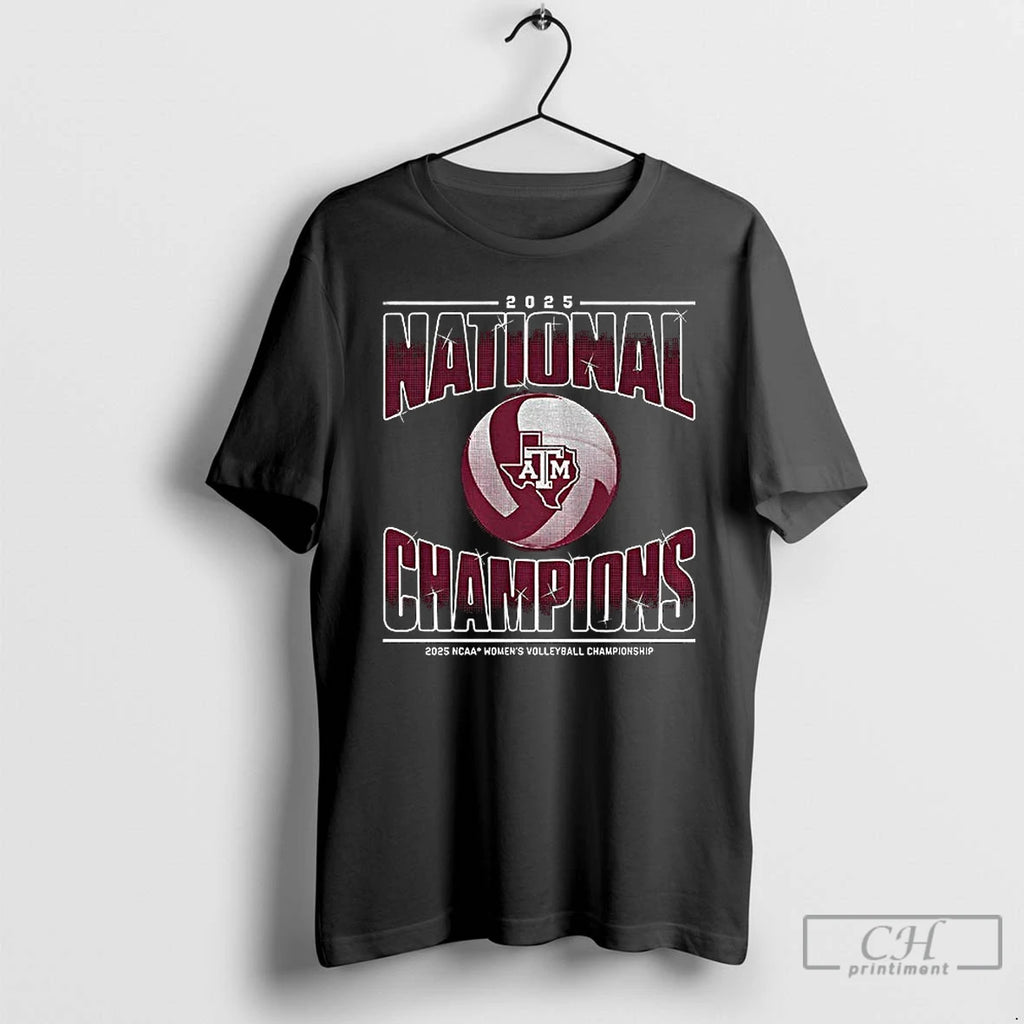 Classic Texas Am Aggies Volleyball 2025 Ncaa Champions Womens Logo