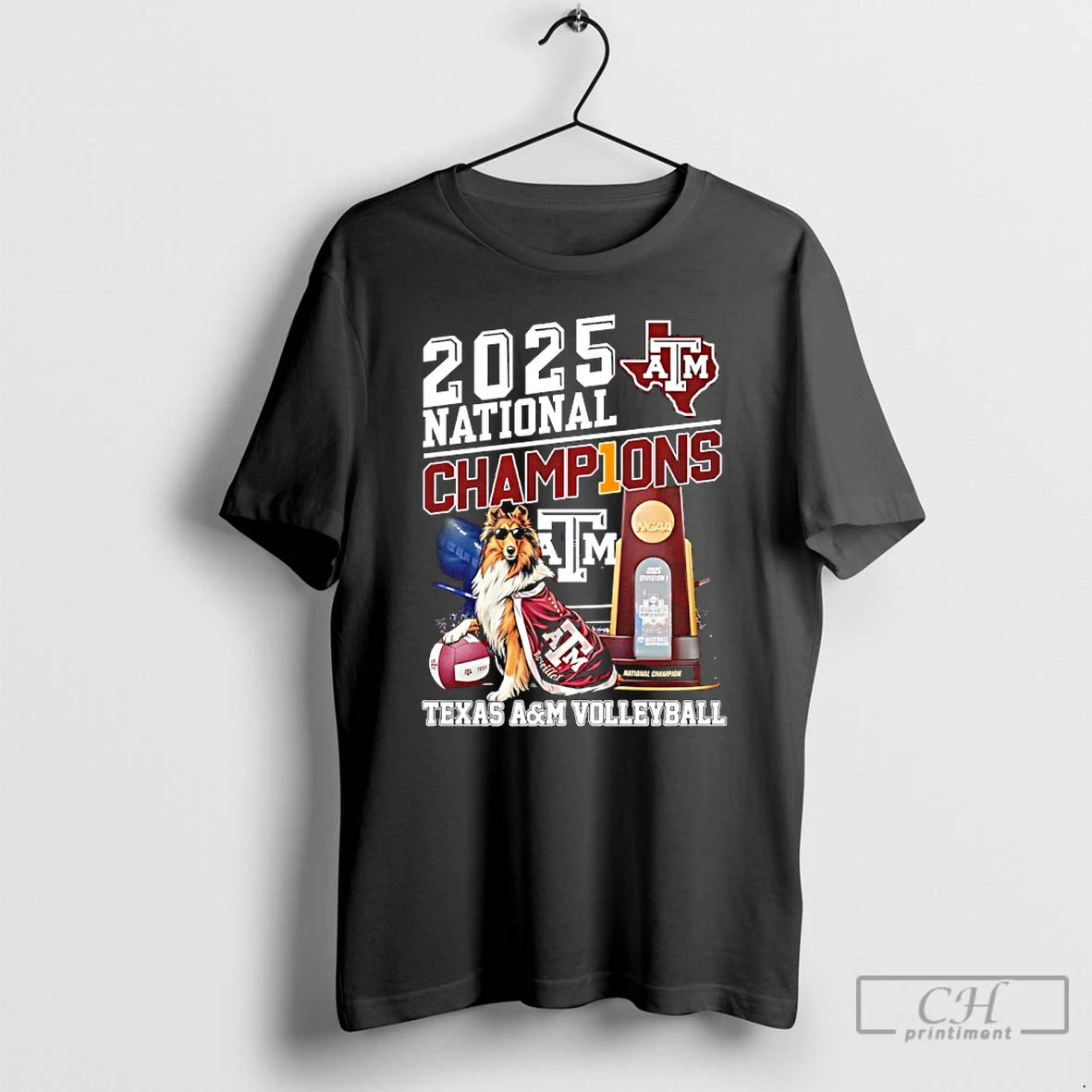 Classic Texas Am Aggies Volleyball National Champions 2025 Mascot
