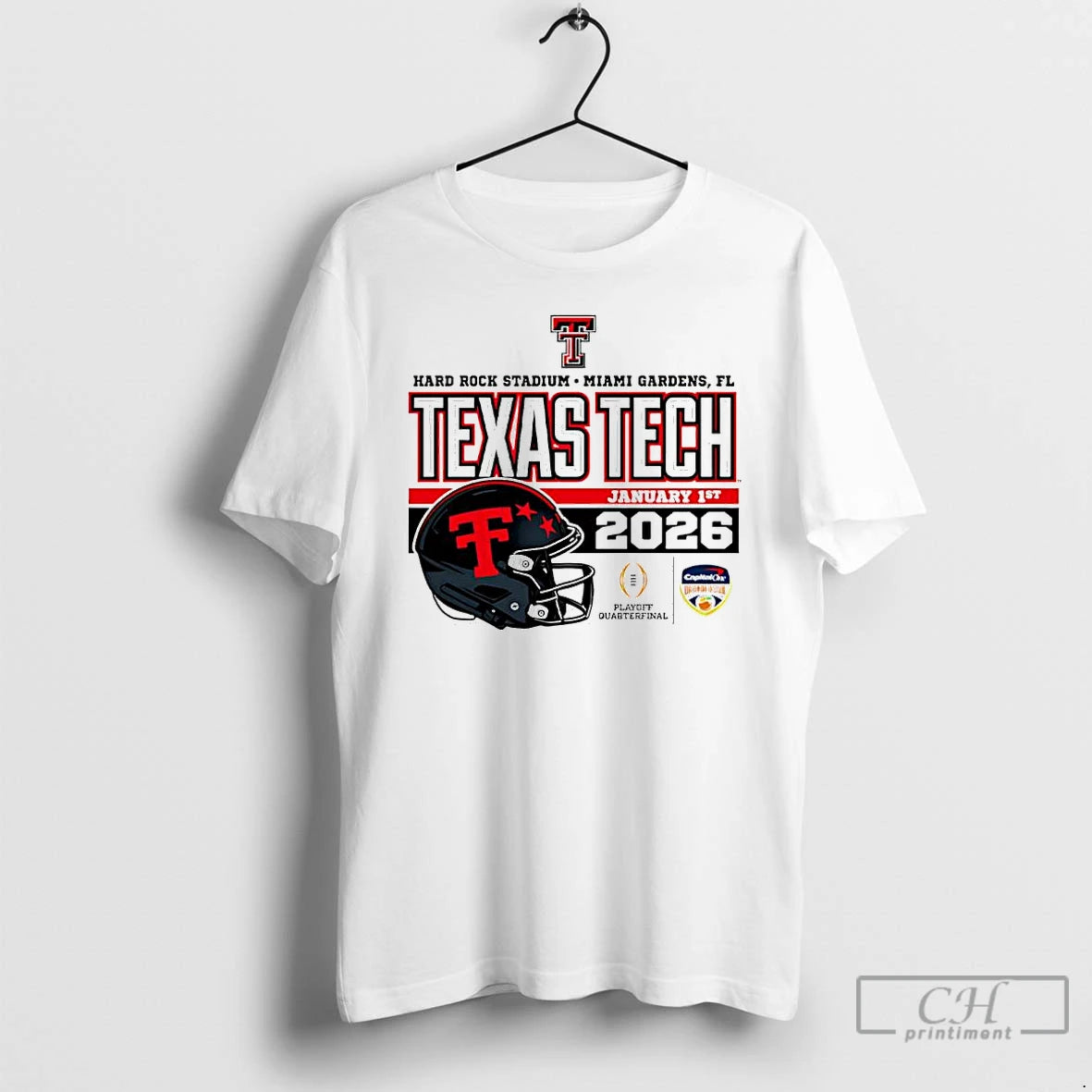 Classic Texas Tech Red Raiders 2025 26 Cfp Orange Bowl Postseason Graphic T Shirts Sweater