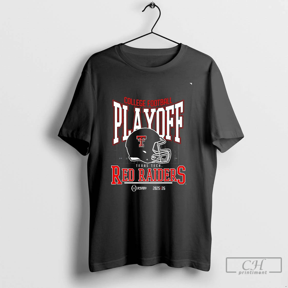 Classic Texas Tech Red Raiders 2025 26 College Football Playoff Cfp Helmet Chriast T Shirts