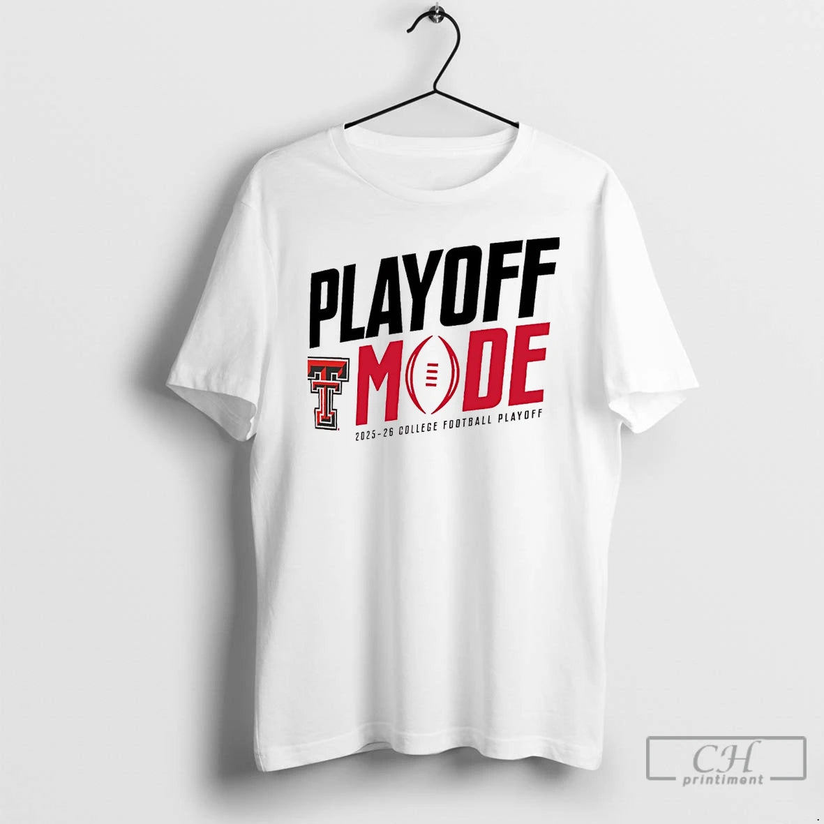 Classic Texas Tech Red Raiders Playoff Mode 2025 26 College Football Playoff Christmas T Shirts
