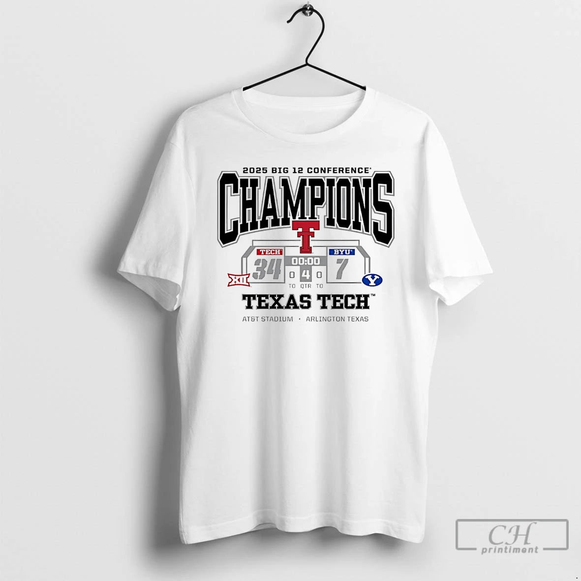 Classic Texas Tech Football 2025 Big 12 Conference Champions Beat Byu Cougars T Shirts Sweater