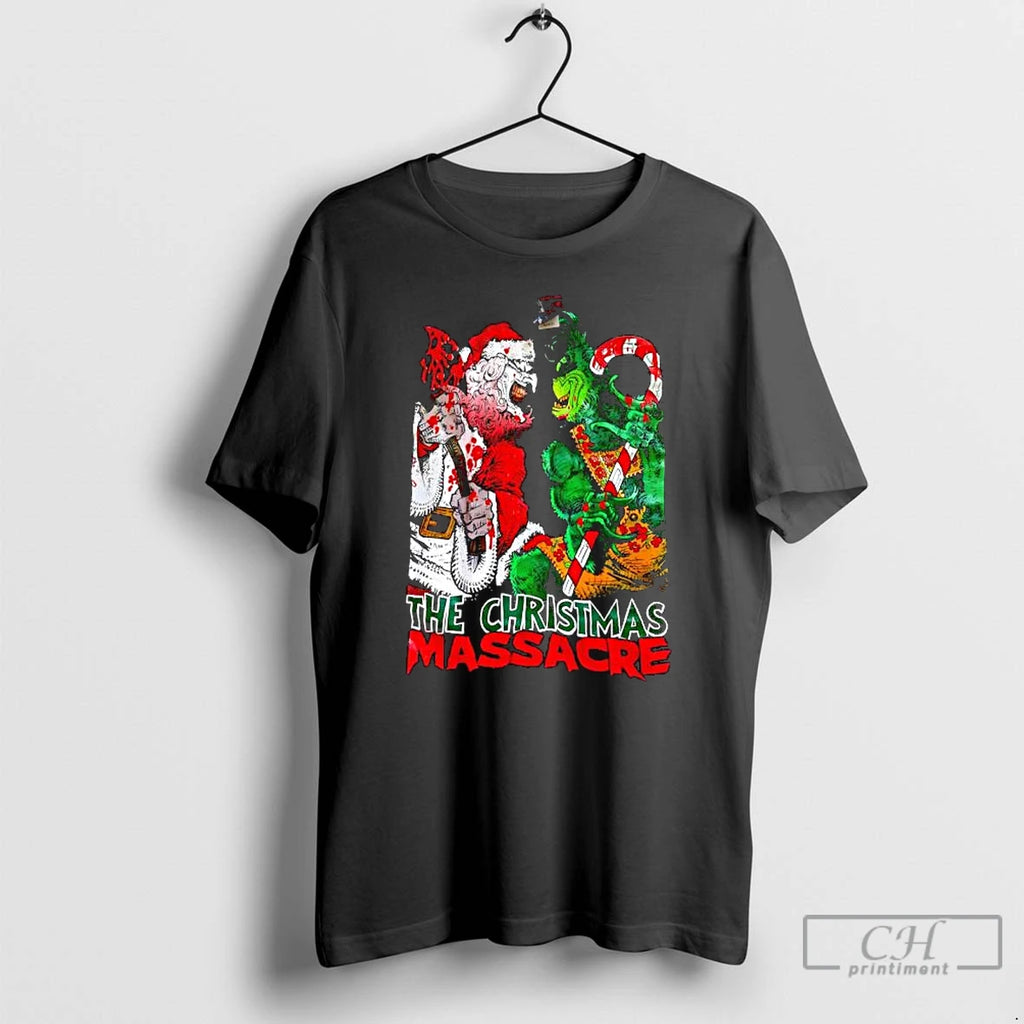 Classic The Christmas Massacre Santa Claus And Grinch Monters