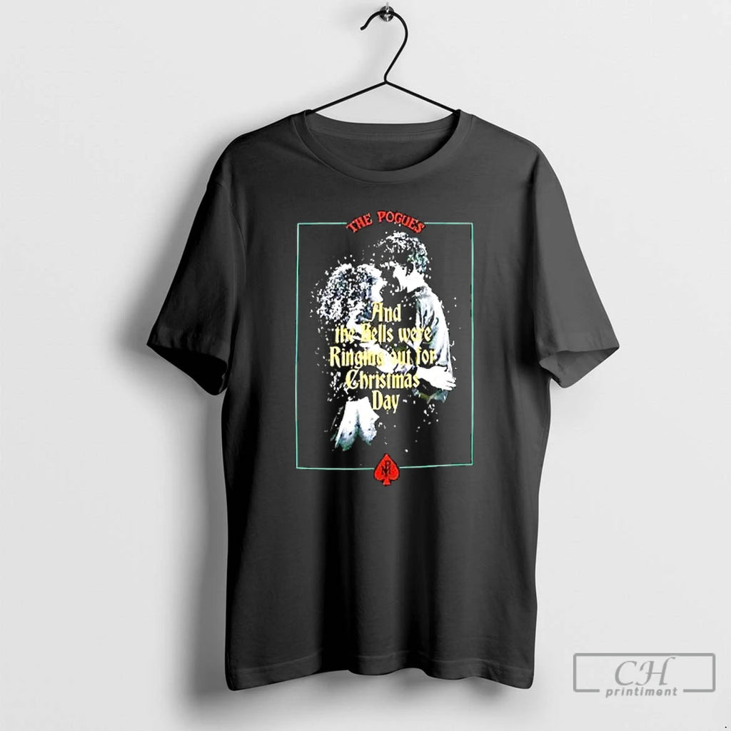 Classic Thepogues Sharnkirsty And The Bells Were Ringing Out For Christmas Day Graphic T Shirts