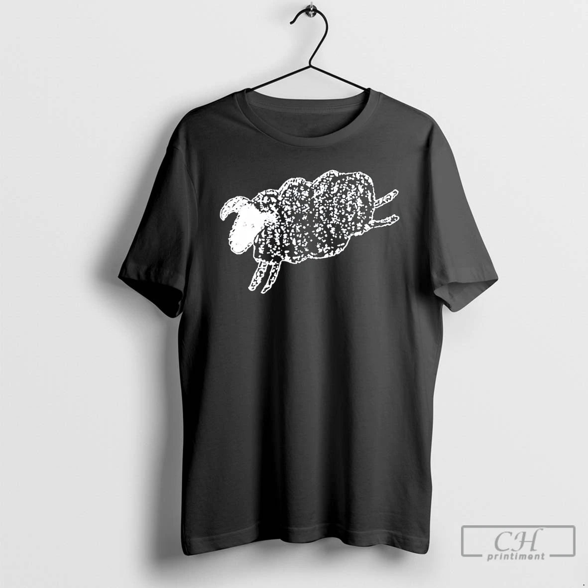 Classic Think Again Jumping Sheep Graphic