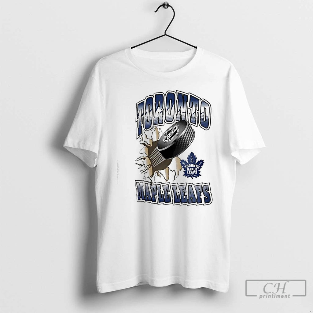 Classic Toronto Maple Leafs Puck Breaking