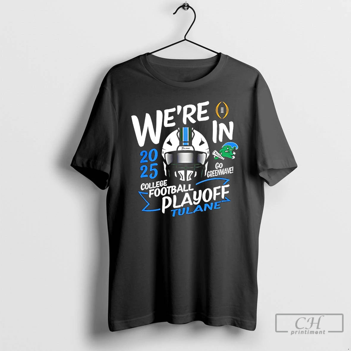 Classic Tulane Green Wave 2025 Cfp Bound Paint