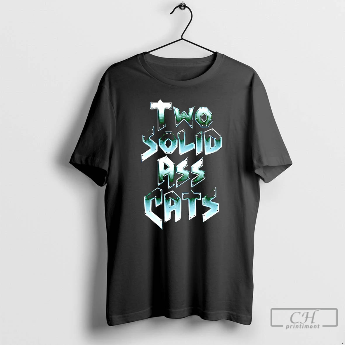 Classic Two Solid Ass Cats Graphic