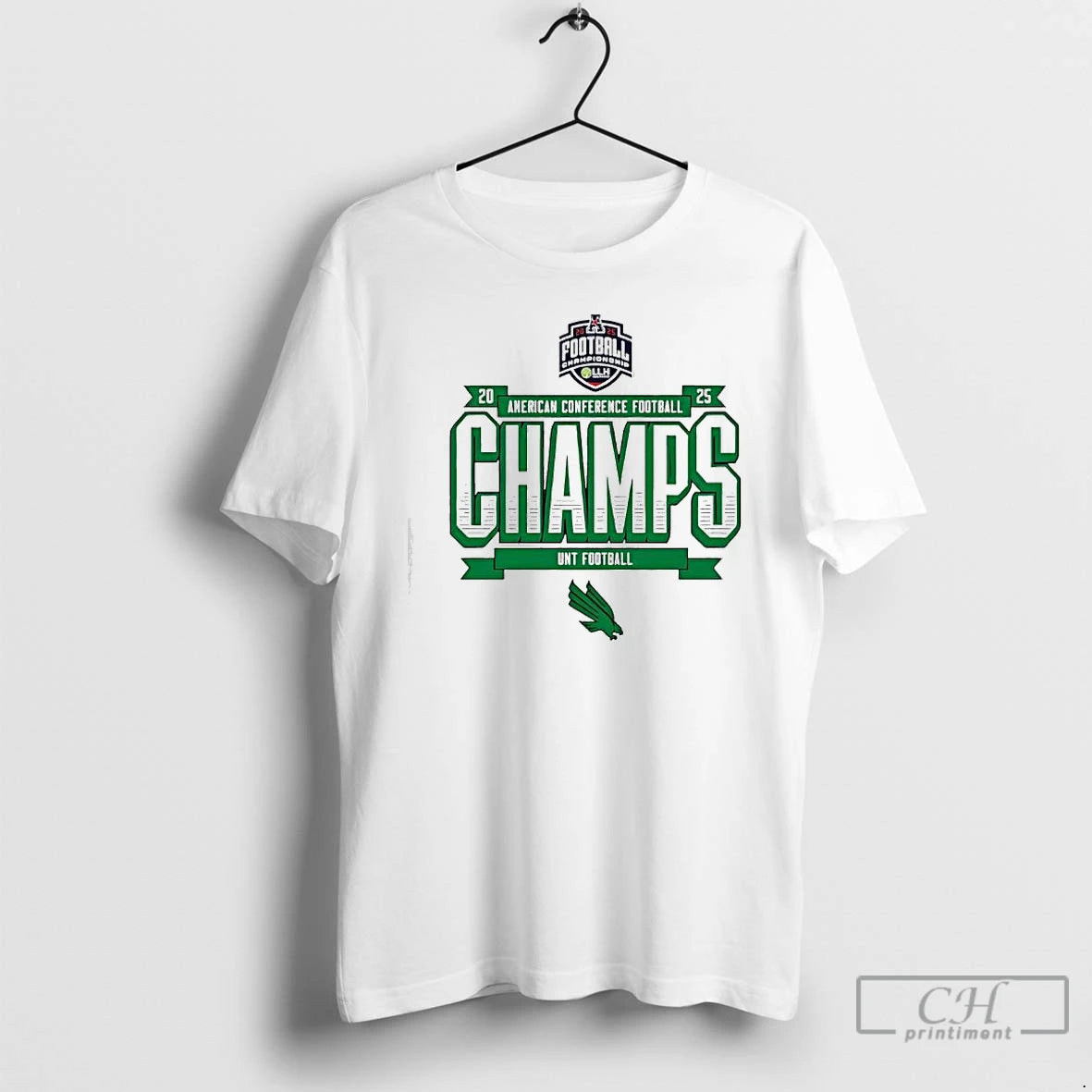 Classic Unt Football 2025 Amercan Conference Champs Logo