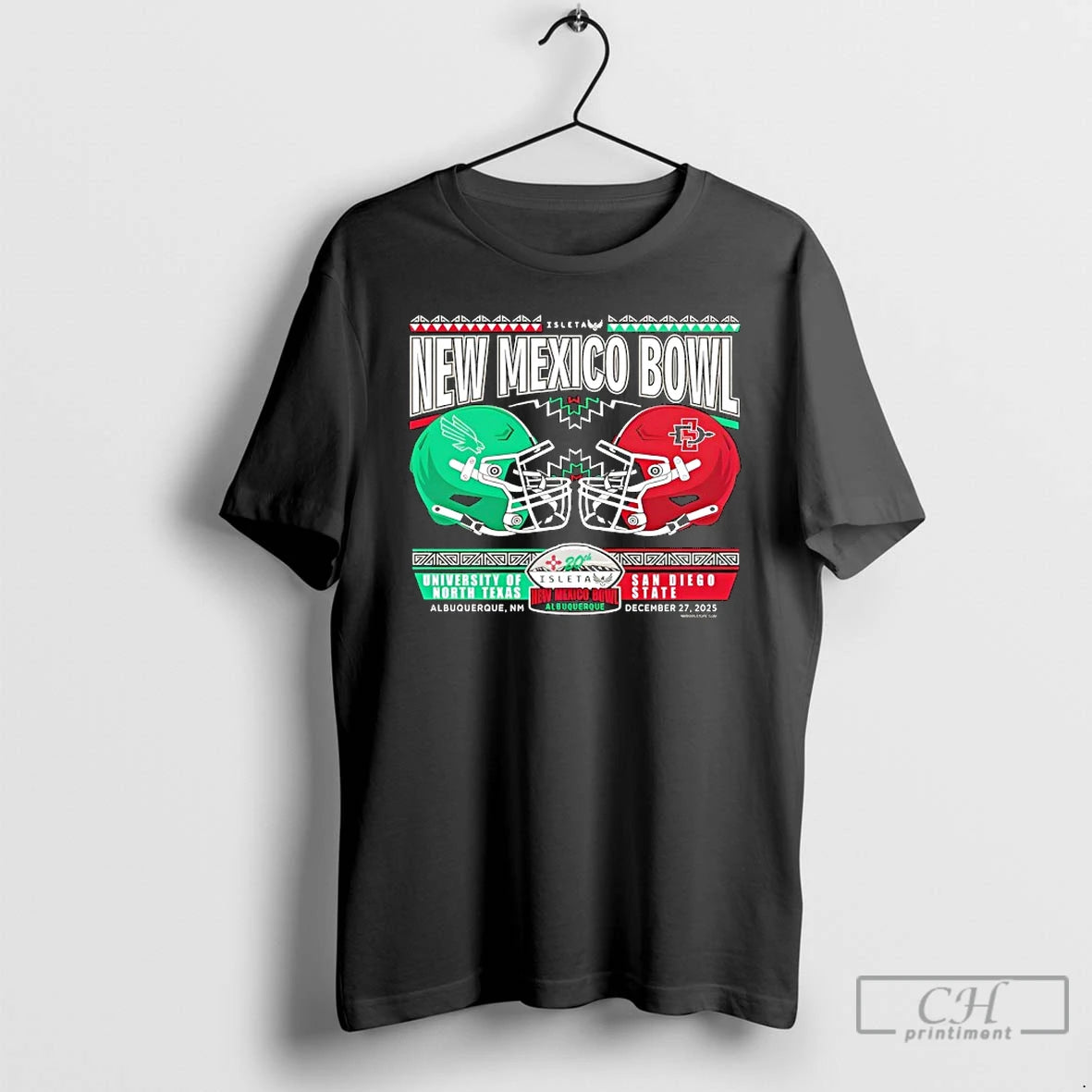 Classic University Of North Texas X San Diego State 2025 Isleta New Mexico Bowl