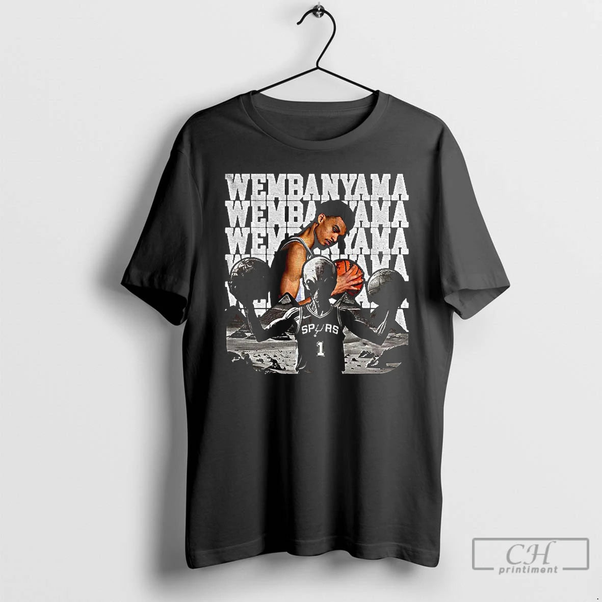 Classic Victor Wembanyama Alien San Antonio Spurs Nba Draft 2023 Basketball