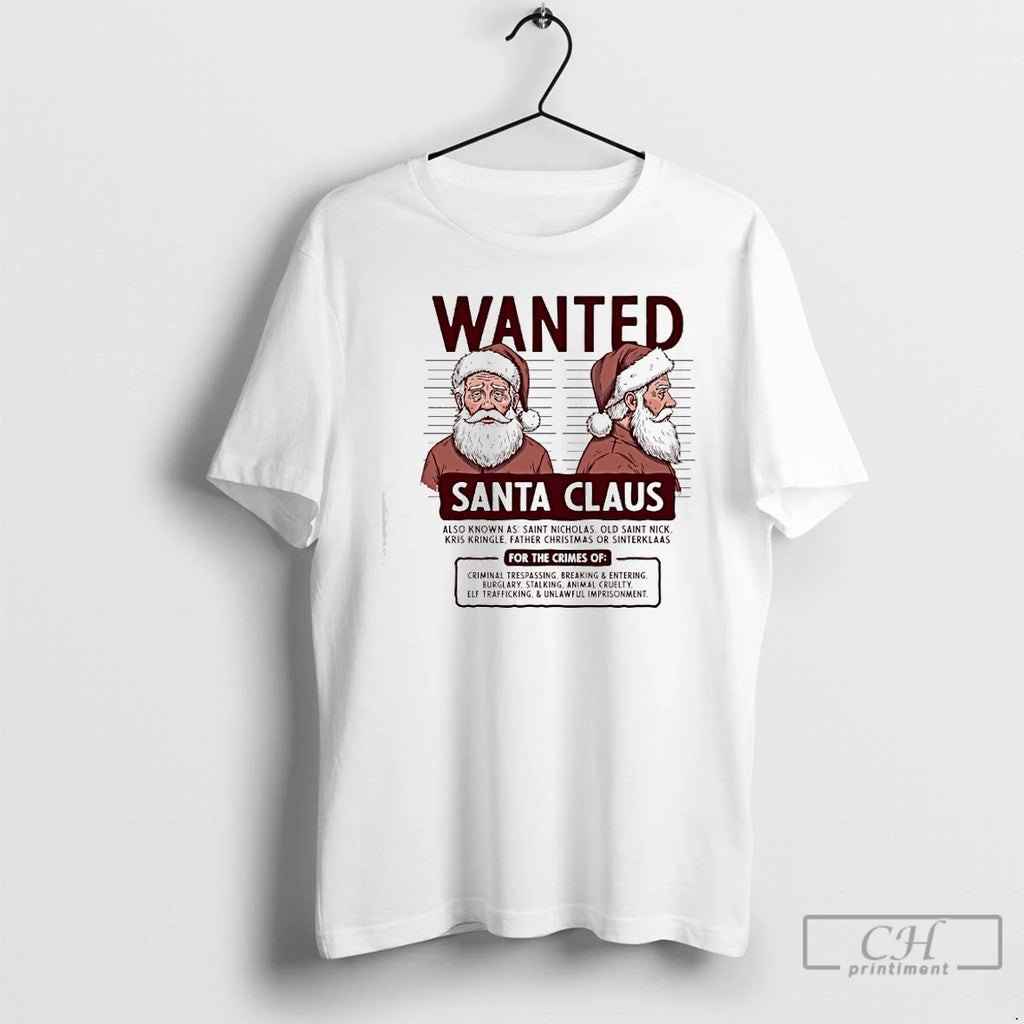 Classic Wanted Santa Claus Also Known As Saint Nicholas Old Saint Nick Kris Kringle Father