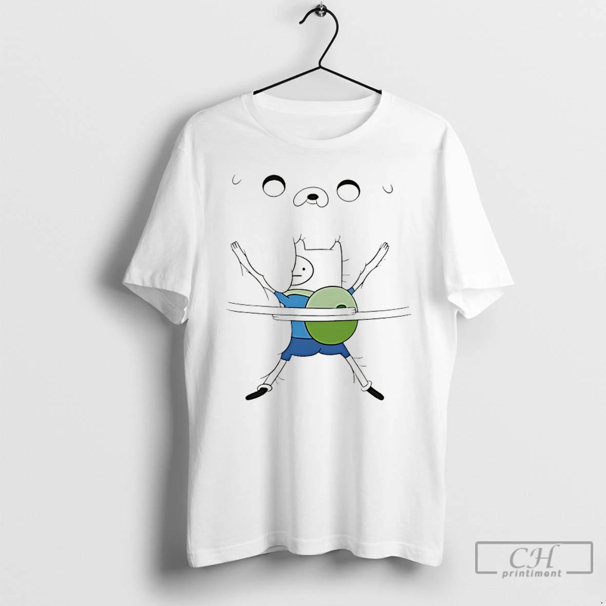Classic Woman Wearing Adventure Time Bro Hug