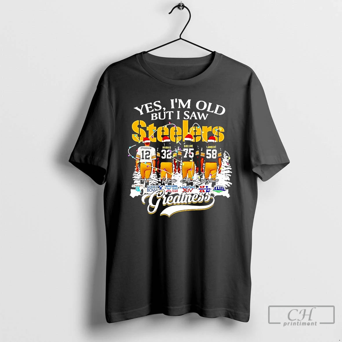 Classic Yes Im Old But I Saw Steelers Greatness Christmas