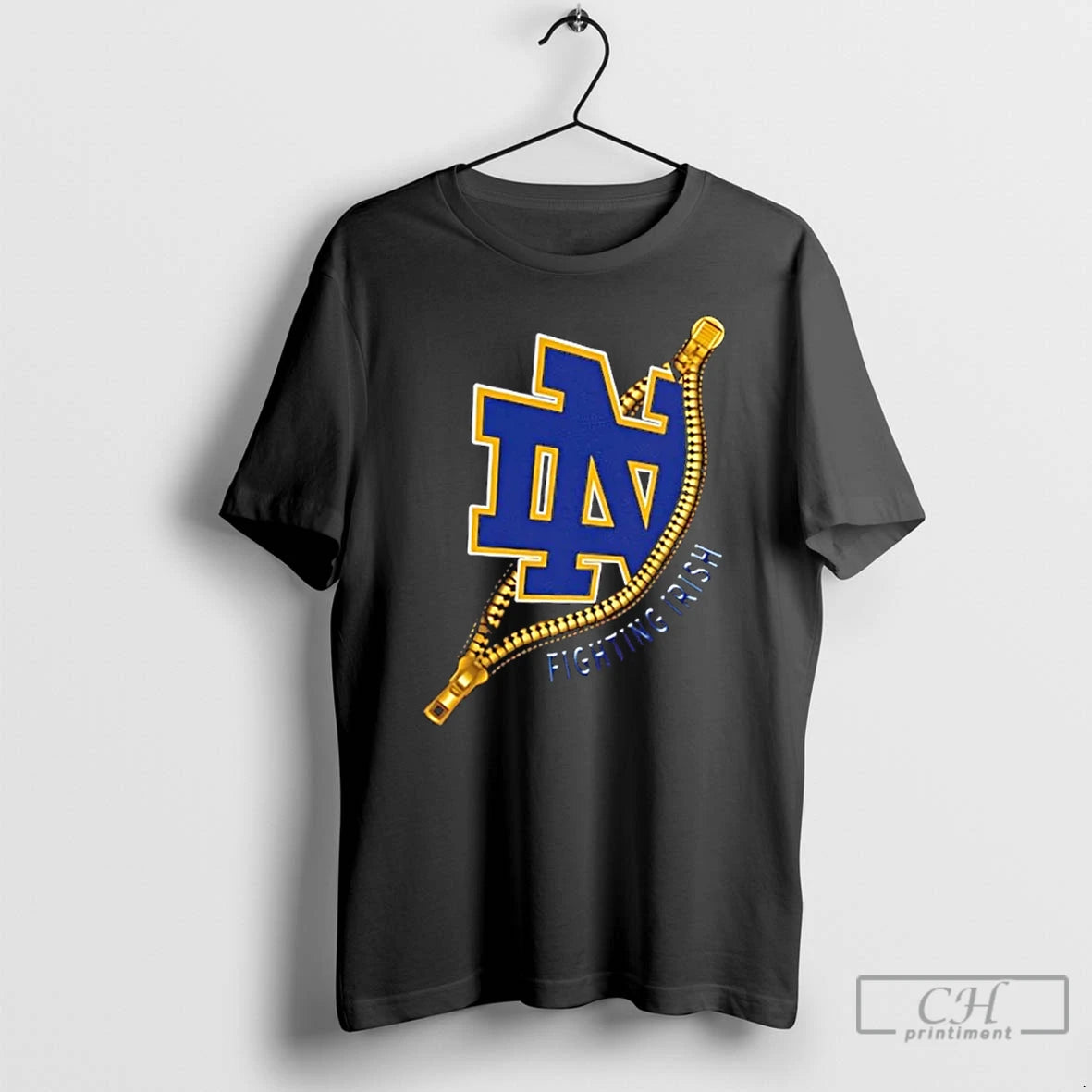 Classic Zipper X Notre Dame Fighting Irish Football Logo