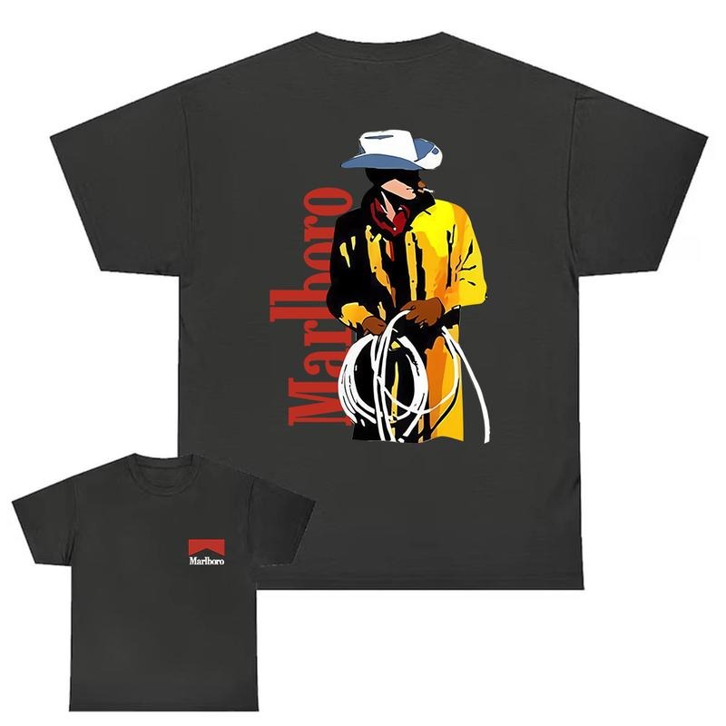 Marlboro Vintage 80s Marlboro Cowboy Full Color Unisex T-shirt, Sweatshirt, Hoodie (1)